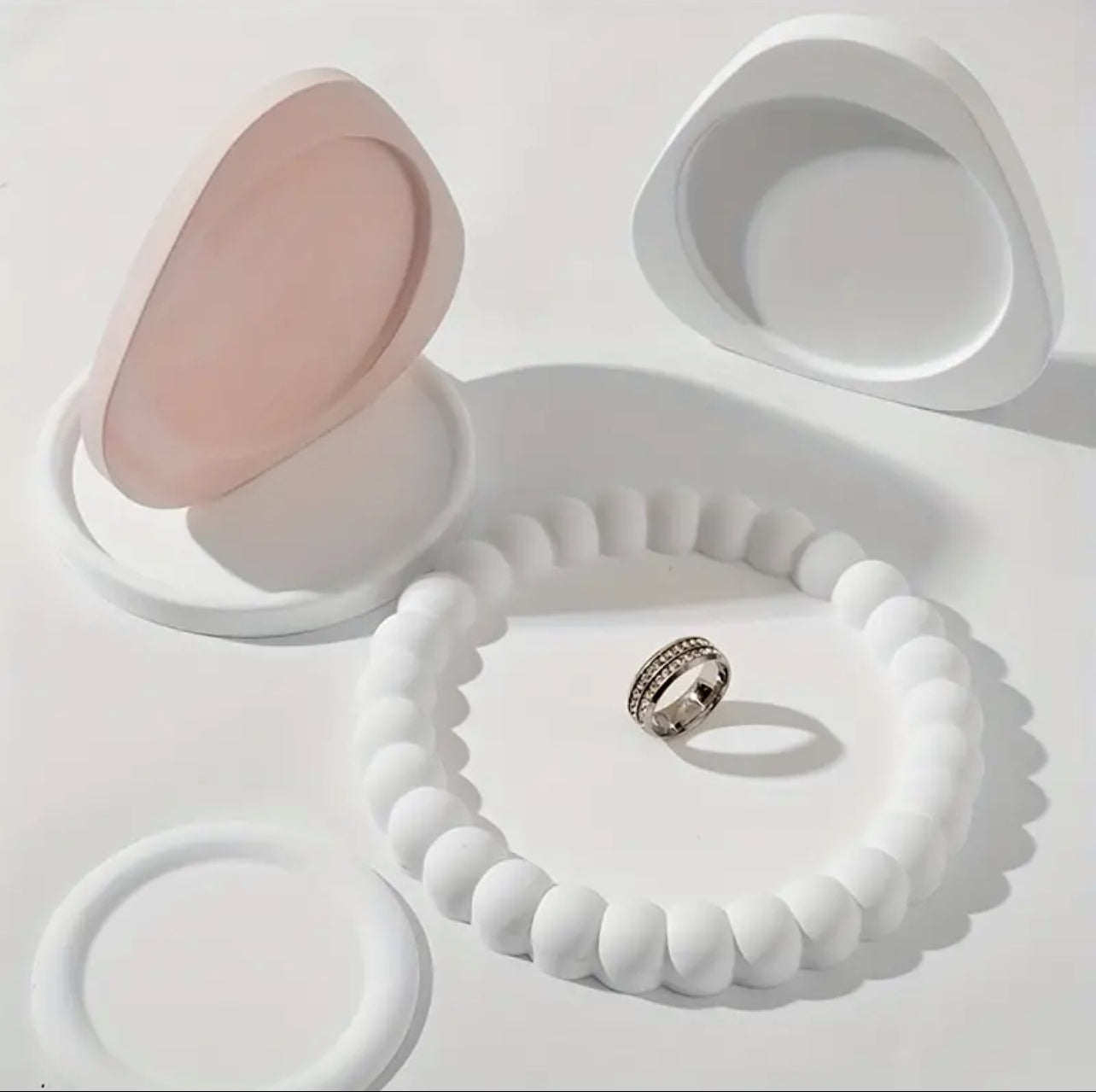 Bubble Tray Coaster Cement Handicrafts Gift Jewelry Storage Tray Coaster Home Decor.